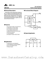 AME1085DCBT datasheet pdf AME