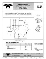 2405BG datasheet pdf Amelco Semiconductor