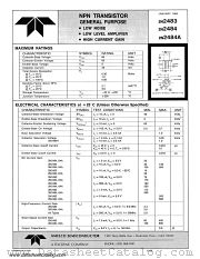 2N2484A datasheet pdf Amelco Semiconductor