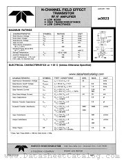 2N3823 datasheet pdf Amelco Semiconductor