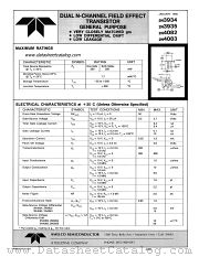 2N4083 datasheet pdf Amelco Semiconductor