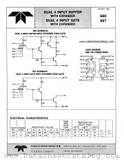 580 datasheet pdf Amelco Semiconductor