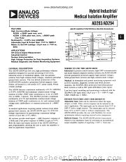 AD293A datasheet pdf Analog Devices