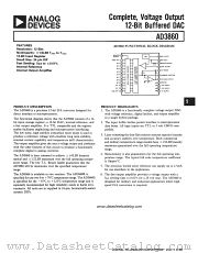 AD3860S datasheet pdf Analog Devices