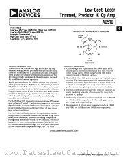 AD510SH datasheet pdf Analog Devices