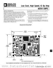 AD518S datasheet pdf Analog Devices