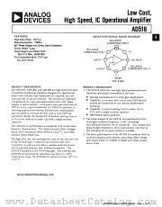 AD518JH datasheet pdf Analog Devices