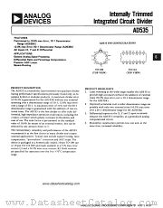 AD535 datasheet pdf Analog Devices