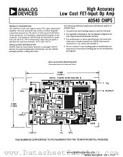 AD540J datasheet pdf Analog Devices