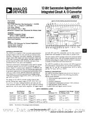 AD572SD datasheet pdf Analog Devices