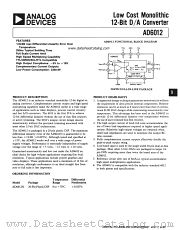 AD6012 datasheet pdf Analog Devices