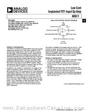 AD611J datasheet pdf Analog Devices