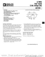 AD7240TD datasheet pdf Analog Devices