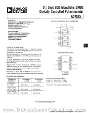 AD7525LN datasheet pdf Analog Devices