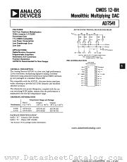 AD7541KN datasheet pdf Analog Devices