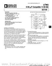 AD7548TD datasheet pdf Analog Devices