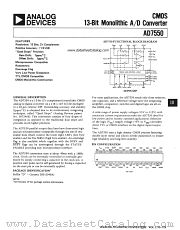 AD7550BD datasheet pdf Analog Devices