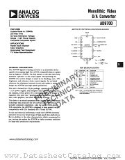 AD9700BD datasheet pdf Analog Devices