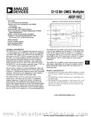 ADSP-1012KX datasheet pdf Analog Devices