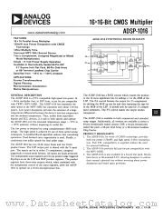 ADSP-1016KX datasheet pdf Analog Devices