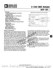 ADSP-1081JD datasheet pdf Analog Devices