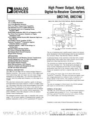 DRC1746 datasheet pdf Analog Devices