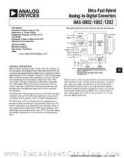 HAS-0802 datasheet pdf Analog Devices