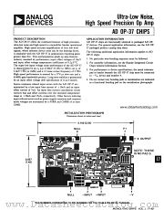 OP-37G datasheet pdf Analog Devices