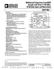 ADV7196A datasheet pdf Analog Devices