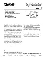 AD783 datasheet pdf Analog Devices