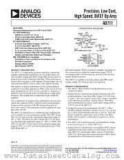 AD711 datasheet pdf Analog Devices