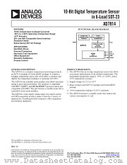 AD7814 datasheet pdf Analog Devices