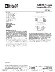 OP285 datasheet pdf Analog Devices