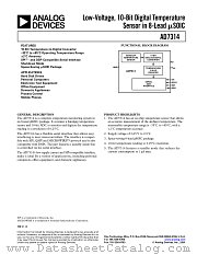 AD7314 datasheet pdf Analog Devices