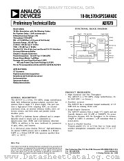 AD7679 datasheet pdf Analog Devices