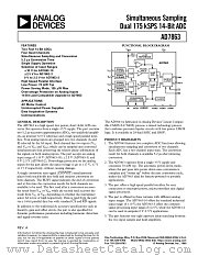 AD7863 datasheet pdf Analog Devices