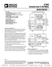 AD7837 datasheet pdf Analog Devices