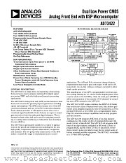 AD73422 datasheet pdf Analog Devices