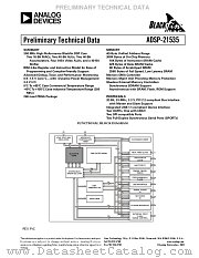 ADSP-21535P datasheet pdf Analog Devices