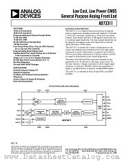 AD73311 datasheet pdf Analog Devices