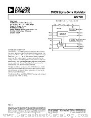 AD7720 datasheet pdf Analog Devices