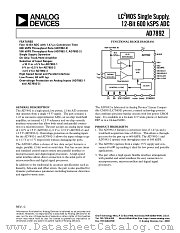 AD7892 datasheet pdf Analog Devices