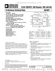 AD7661 datasheet pdf Analog Devices