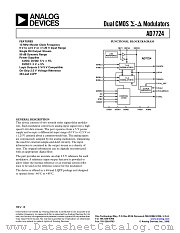 AD7724 datasheet pdf Analog Devices