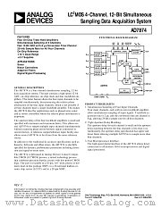 AD7874 datasheet pdf Analog Devices