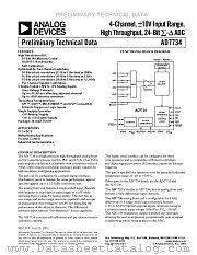 AD7734 datasheet pdf Analog Devices