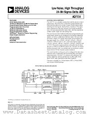 AD7731 datasheet pdf Analog Devices