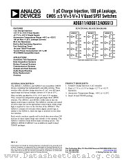 ADG613 datasheet pdf Analog Devices