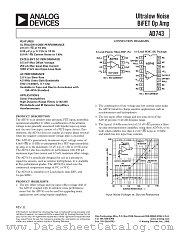 AD743 datasheet pdf Analog Devices