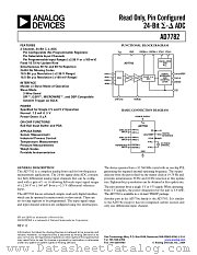 AD7782 datasheet pdf Analog Devices